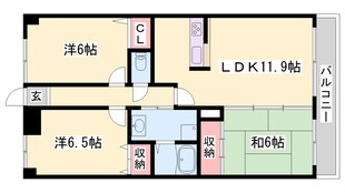 余部駅 徒歩15分 2階の物件間取画像